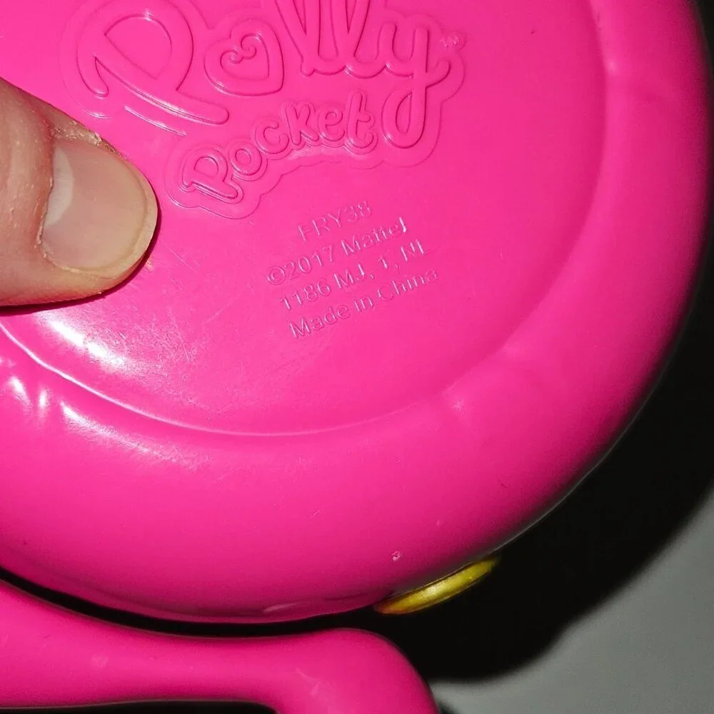 Polly Pocket Flamingo Floatie Compact Lila Doll Mattel 2017